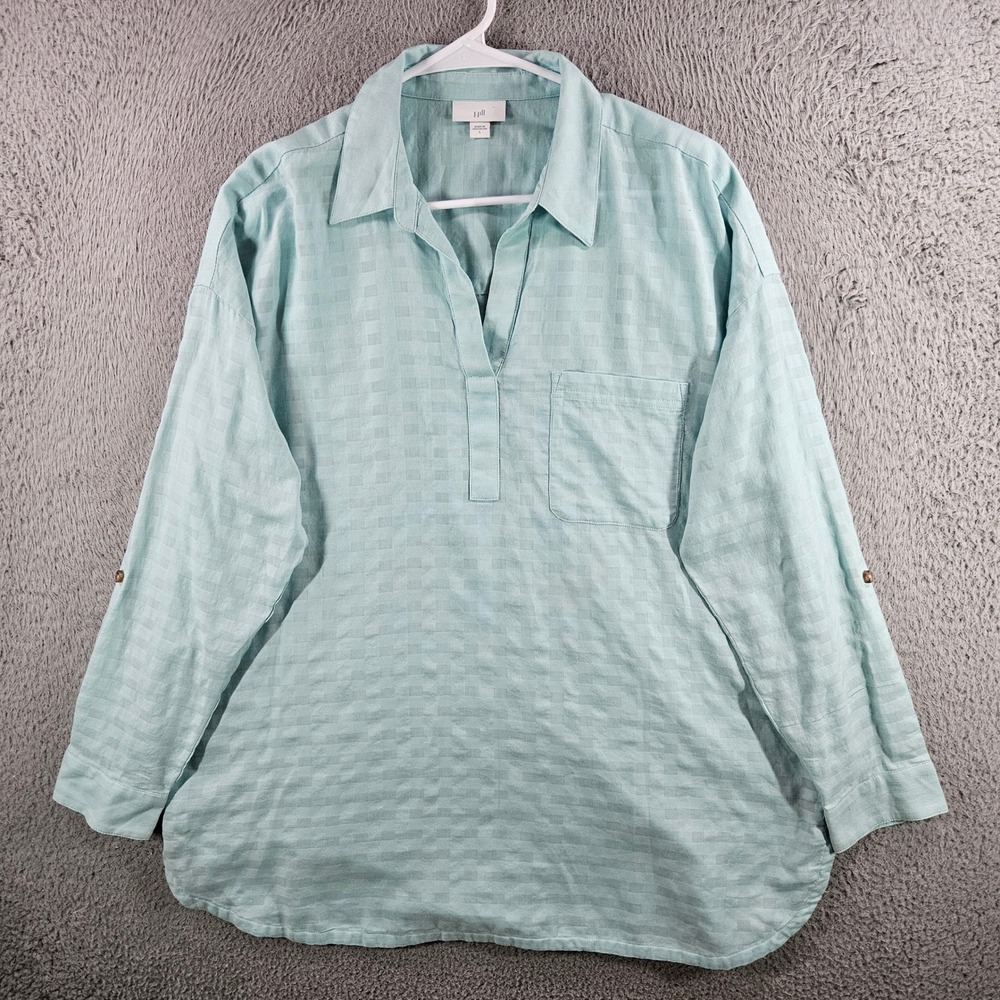 J. Jill Light Aqua Tunic Top